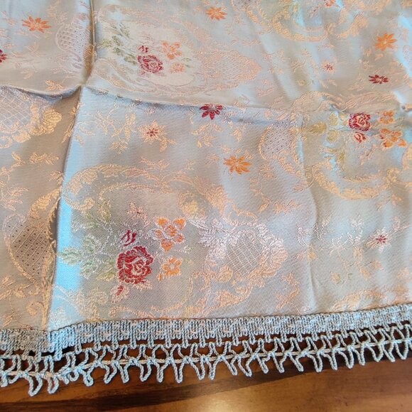 Reversible Vintage Tapestry Silk Bedspread - Picture 3 of 12